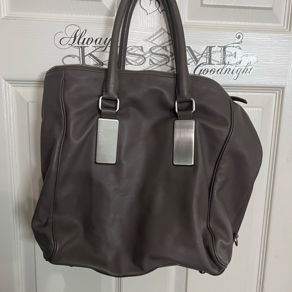 Banana Republic Gray/Tan Tote Bag